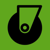 small green castors icon