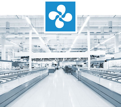 refrigeration system at storage