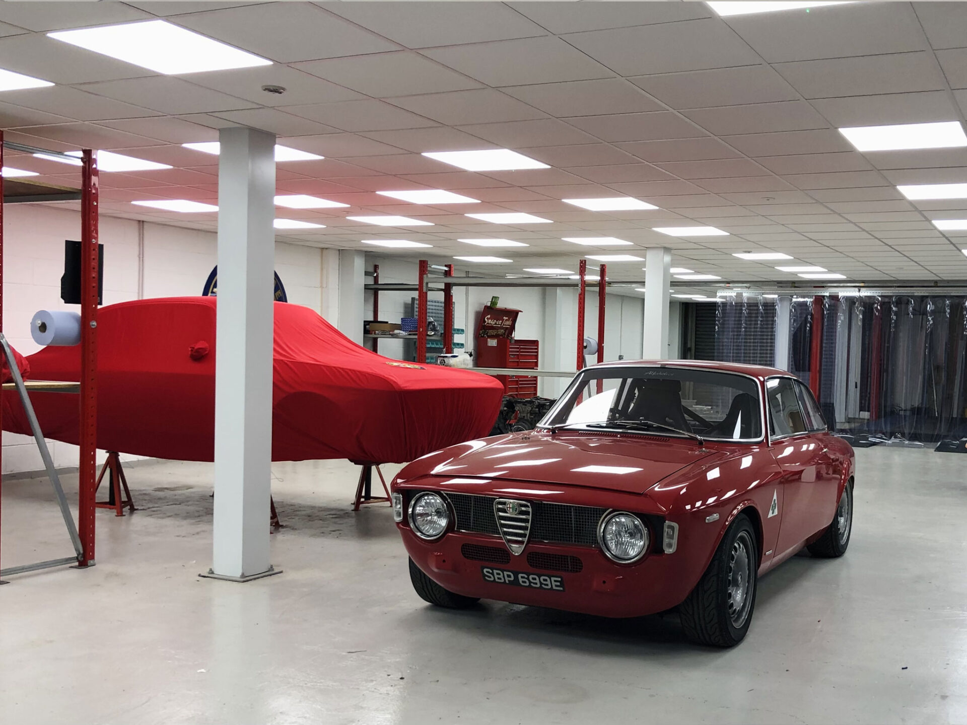 Alphaholics-4 Mezzanine floor in a warehouse for a sports shop