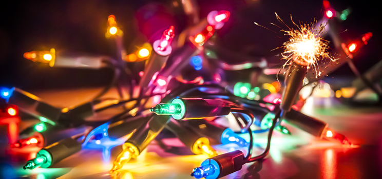 multicoloured christmas lights