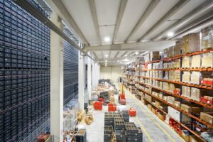 Boxes Organised Within a Warehouse