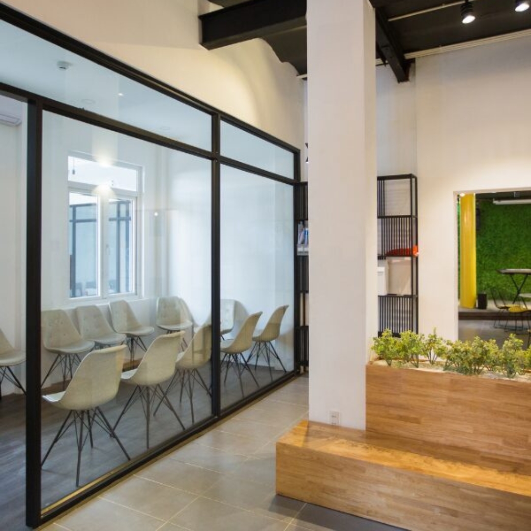 Steel partition walls square