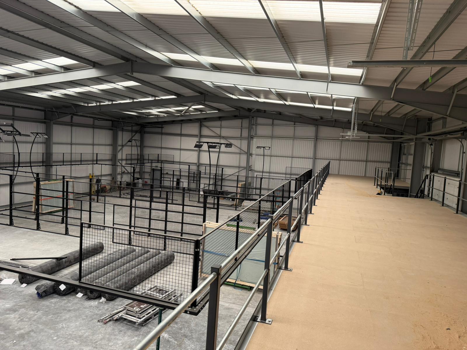 Mezzanine Floors for Padel Clubs build nopinz mezzanine floor installation