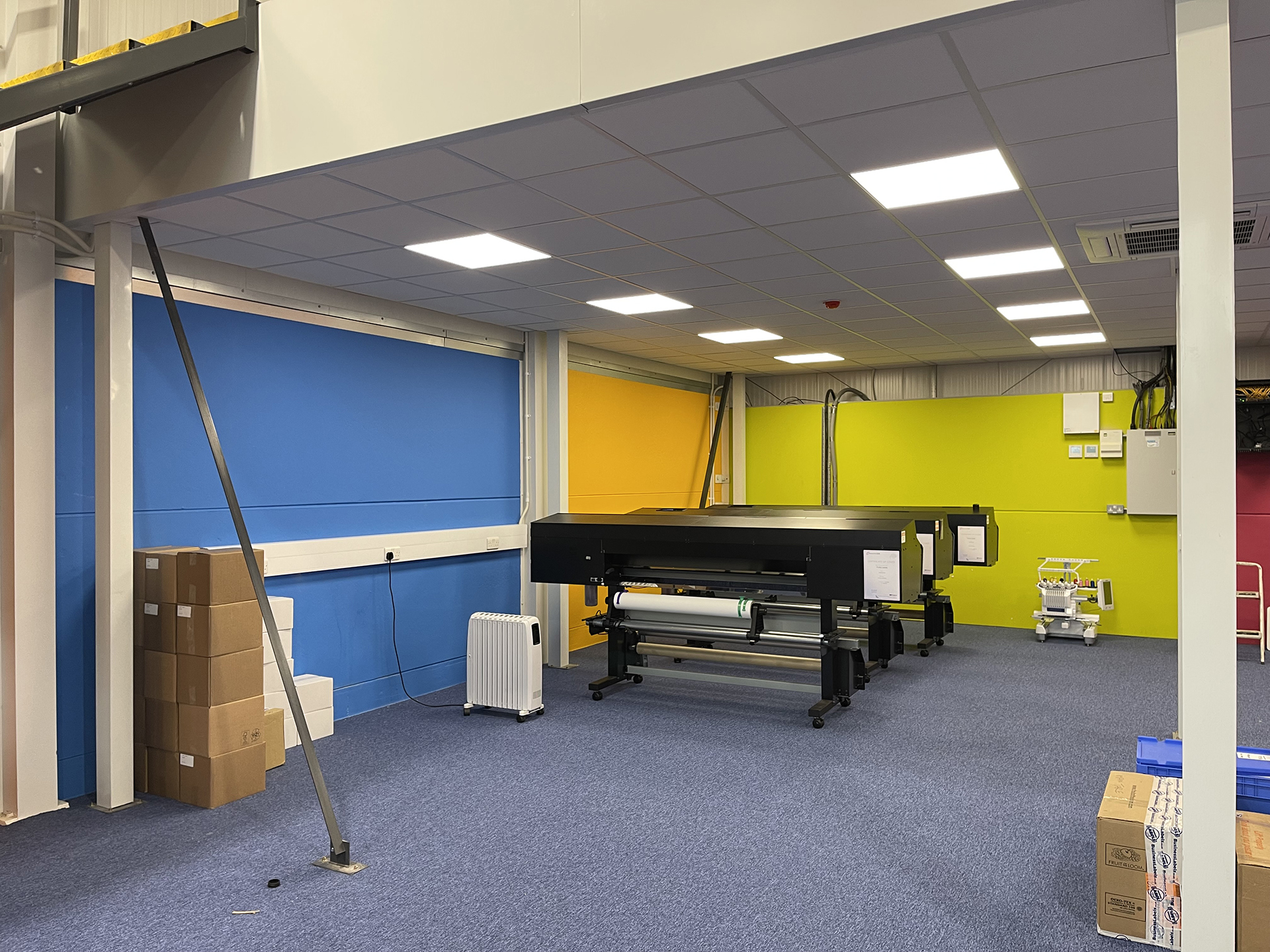Funky label mezzanine in Taunton 2 Office Mezzanine Floor in Taunton