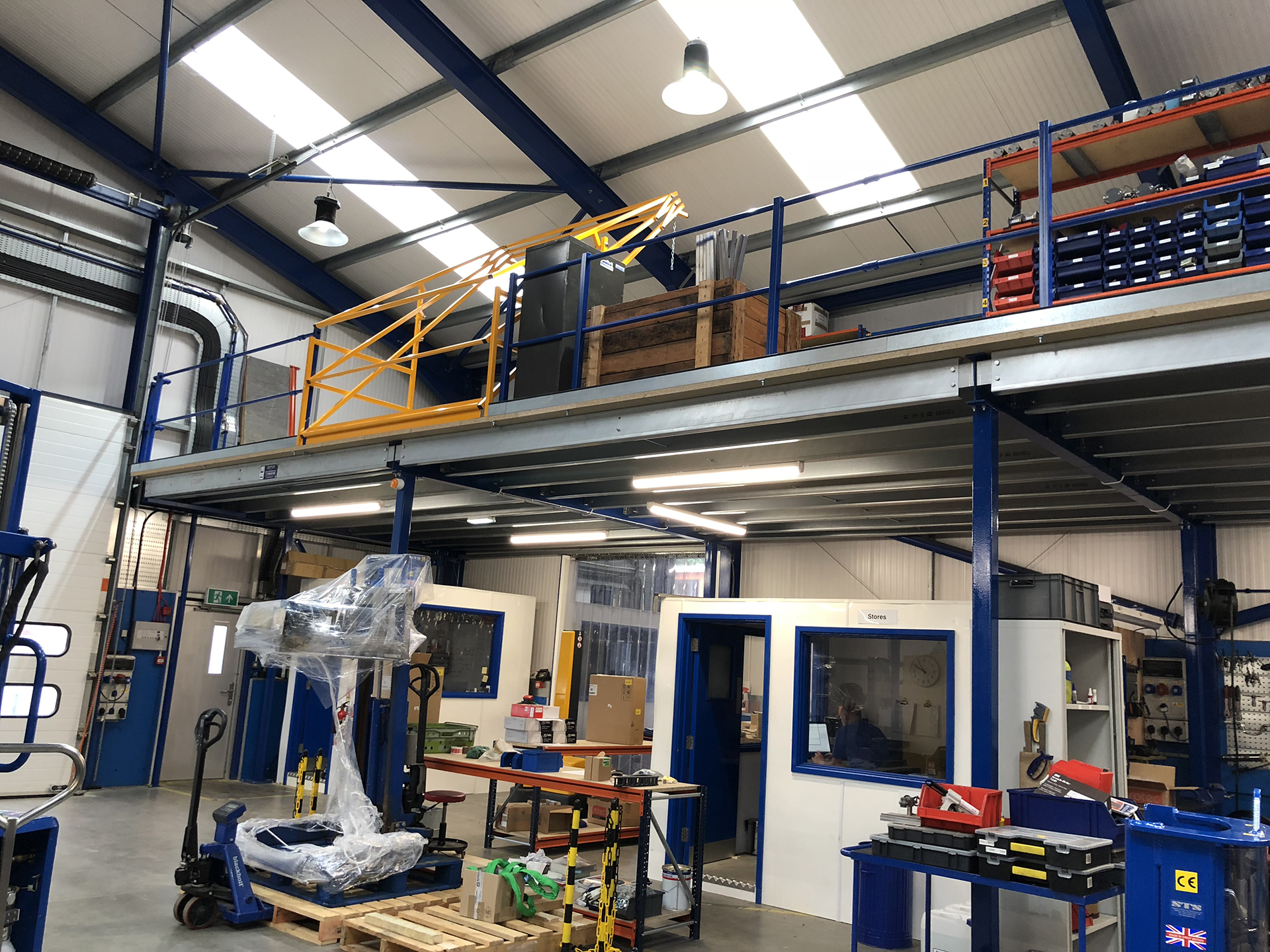 Mezzanine floor Hayle 3 Production Mezzanine Floor in Hayle, Cornwall