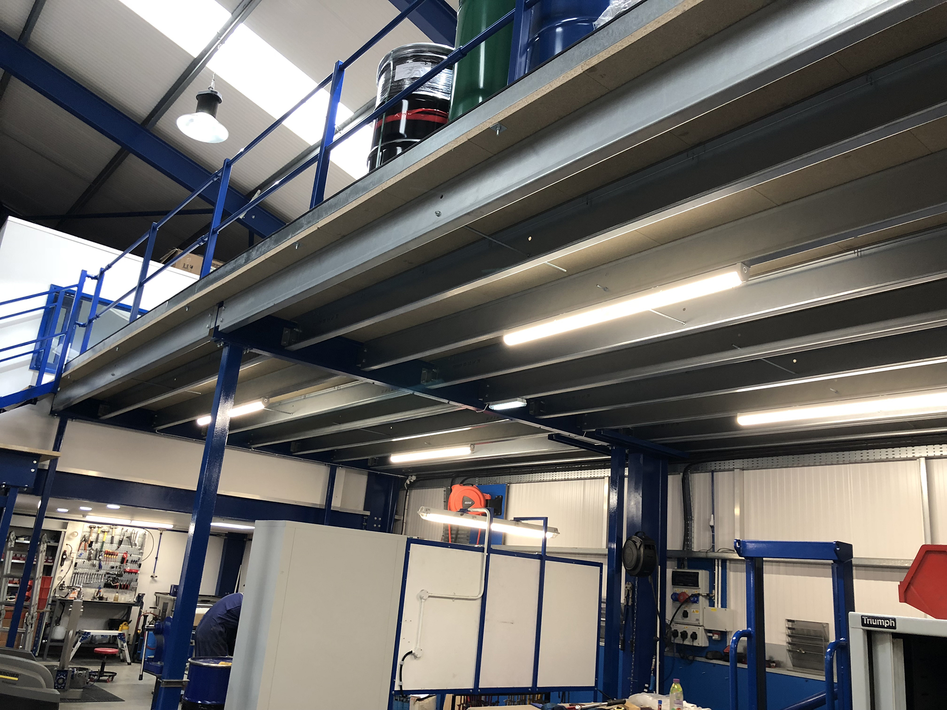 Mezzanine floor Hayle 5 Production Mezzanine Floor in Hayle, Cornwall