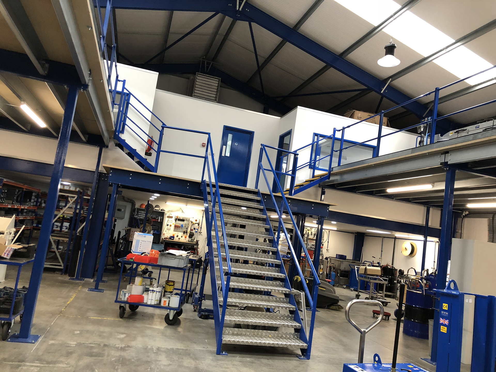 Mezzanine floor Hayle 6 Production Mezzanine Floor in Hayle, Cornwall