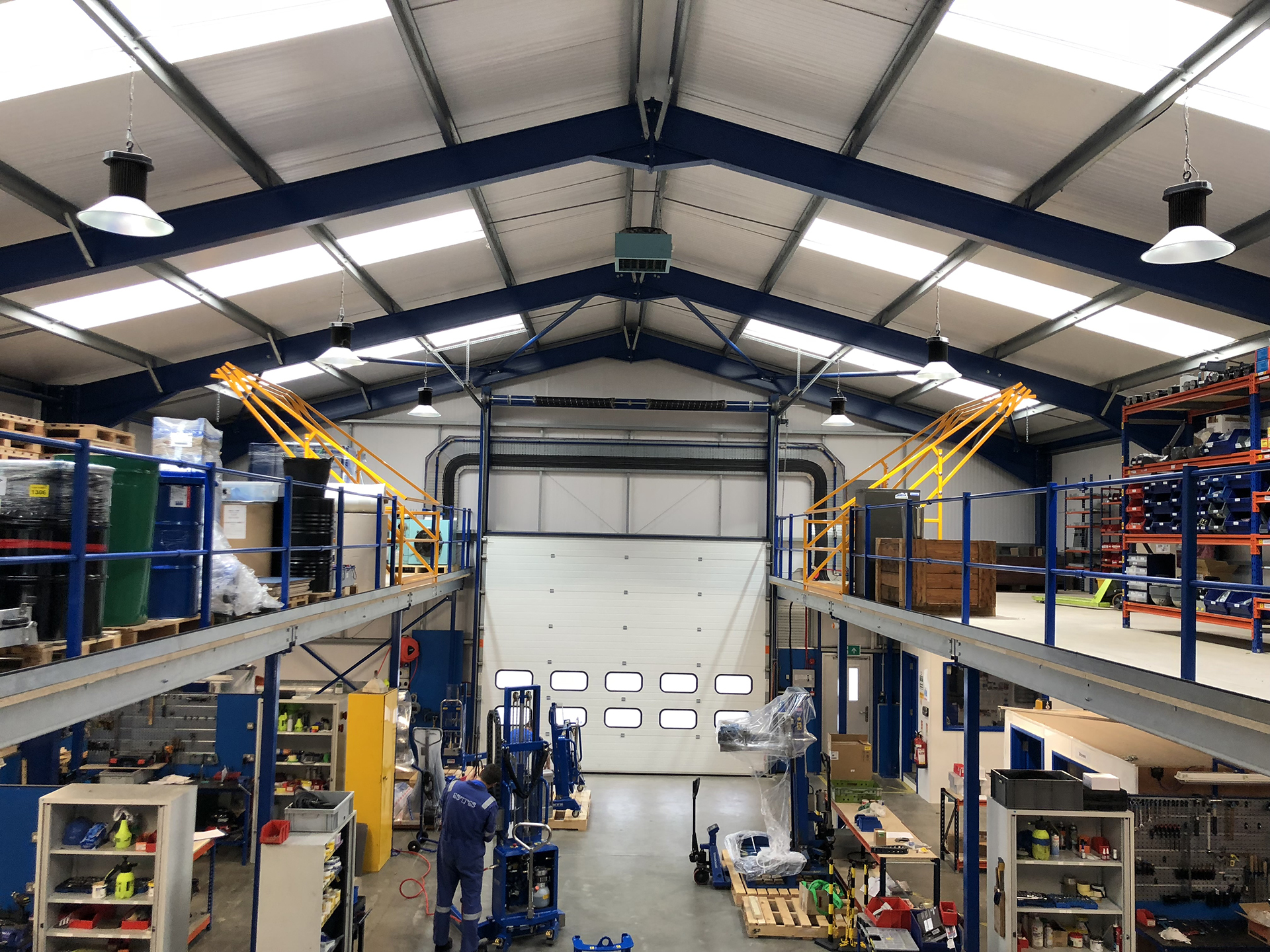 Mezzanine floor Hayle 7 Production Mezzanine Floor in Hayle, Cornwall
